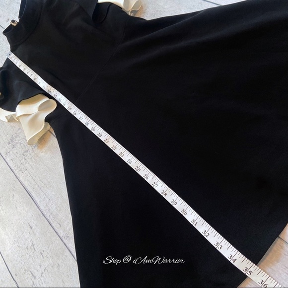 Cinq a Sept NWT ruffle sleeve tie neck mini dress *Shop@iAmWarrior - Picture 10 of 15